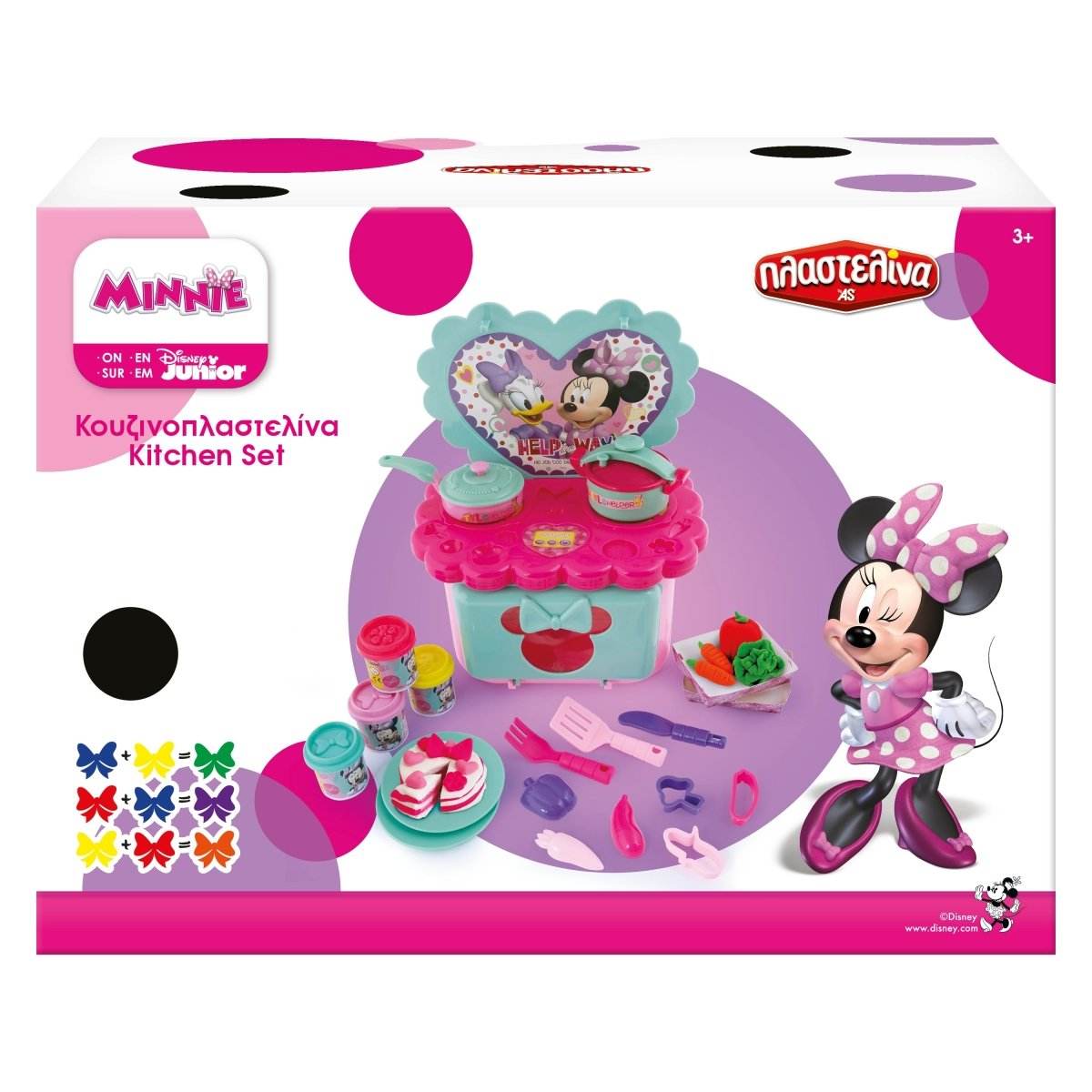 BUCATARIA DE PLASTILINA MINNIE CU ACCESORII - Atelieru' lui Mesterica