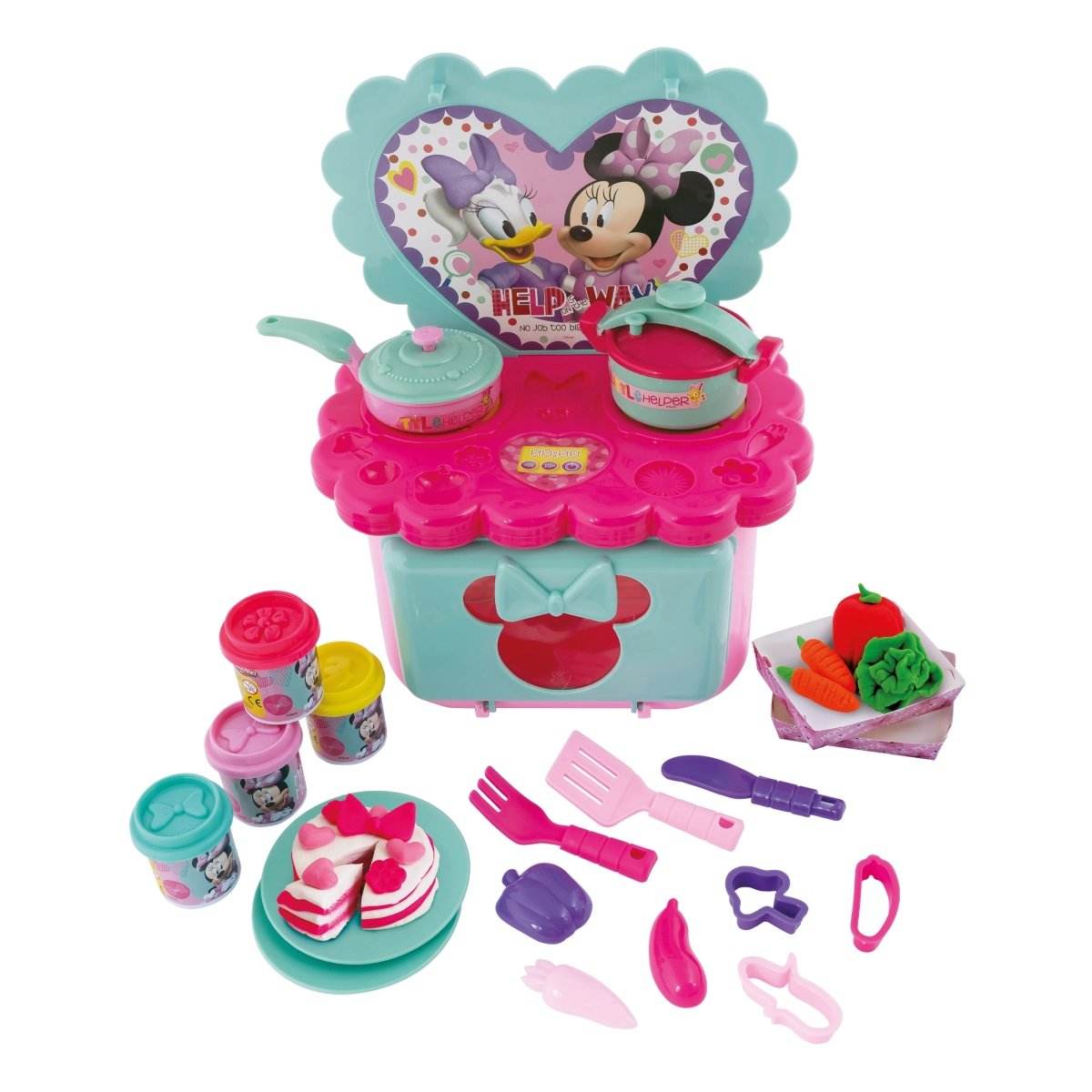 BUCATARIA DE PLASTILINA MINNIE CU ACCESORII - Atelieru' lui Mesterica