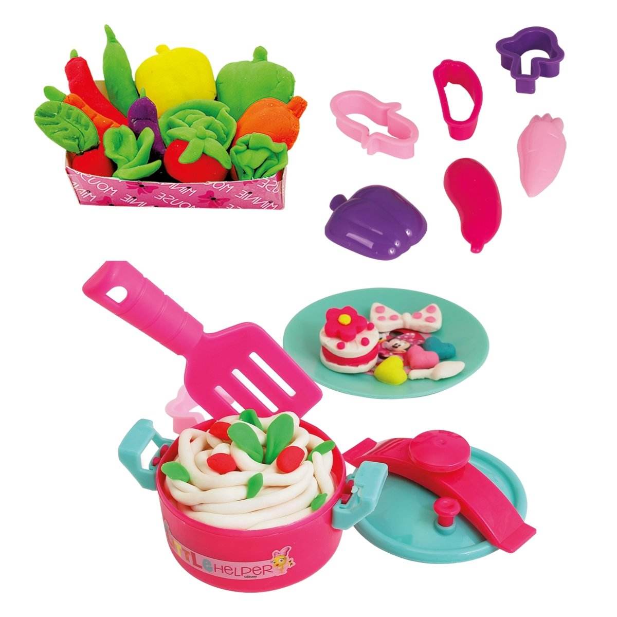 BUCATARIA DE PLASTILINA MINNIE CU ACCESORII - Atelieru' lui Mesterica