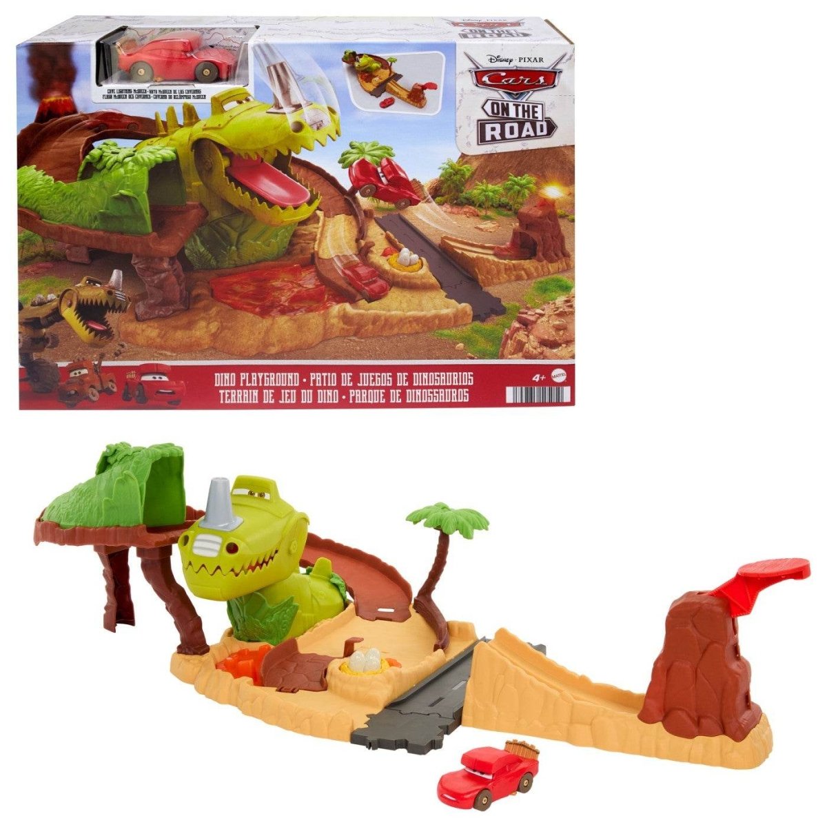 CARS SET DE JOACA DINO SI MASINUTA CAVE FULGER MCQUEEN Atelieru' lui Mesterica | Jucarii, haine si incaltaminte pentru copii