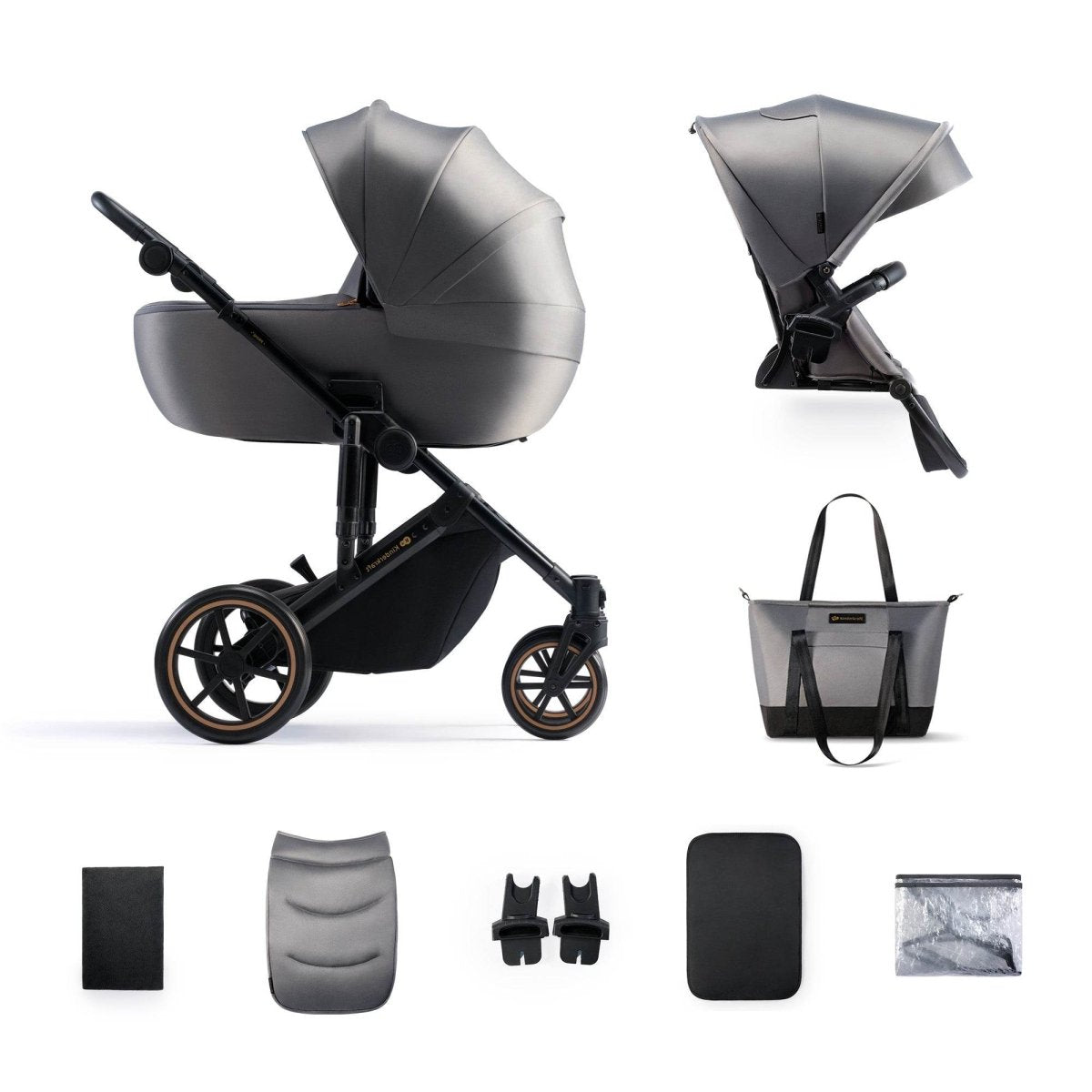 CARUCIOR 2 IN 1 KINDERKRAFT PRIME 2, SHADOW GREY Atelieru' lui Mesterica | Jucarii, haine si incaltaminte pentru copii