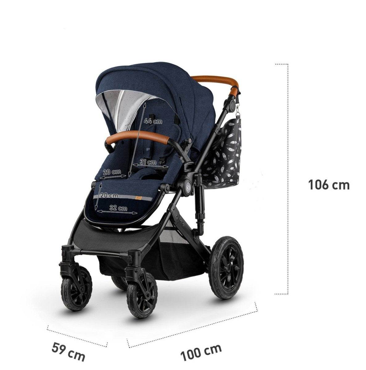 CARUCIOR 3 IN 1 KINDERKRAFT PRIME 2 3IN1 MINK PRO NAVY - Atelieru' lui Mesterica