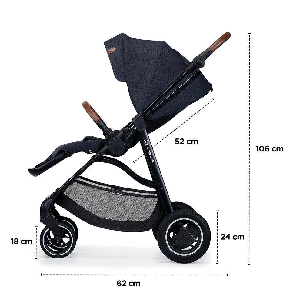 CARUCIOR KINDERKRAFT ALL ROAD, IMPERIAL BLUE Atelieru' lui Mesterica | Jucarii, haine si incaltaminte pentru copii