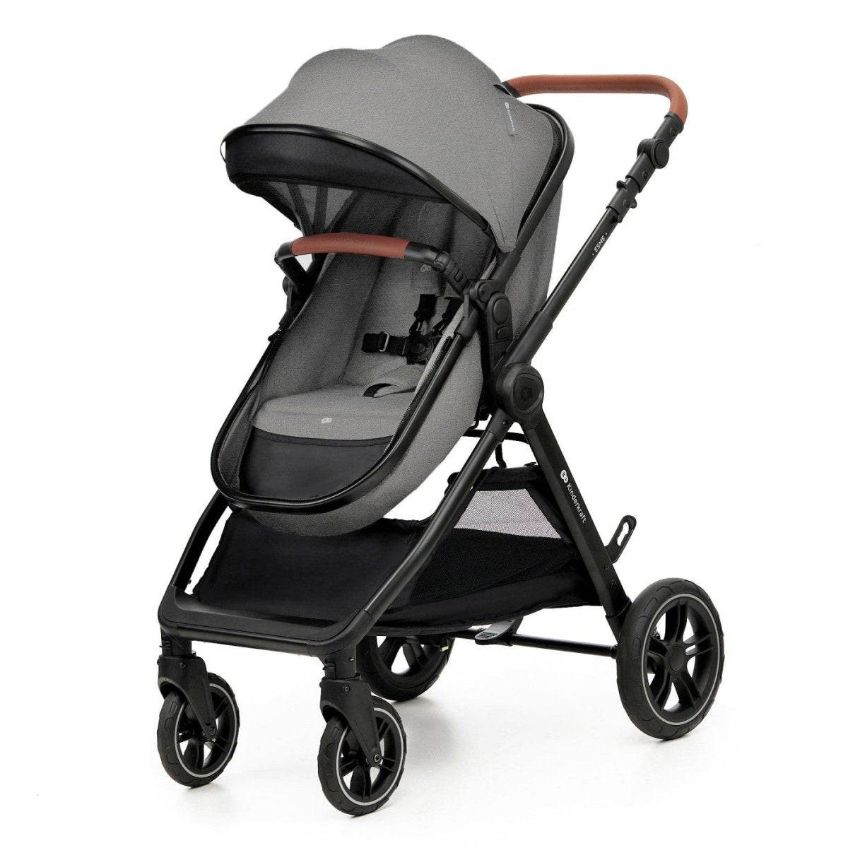 CARUCIOR KINDERKRAFT ESME, 3 IN 1, MOONLIGHT GREY Atelieru' lui Mesterica | Jucarii, haine si incaltaminte pentru copii