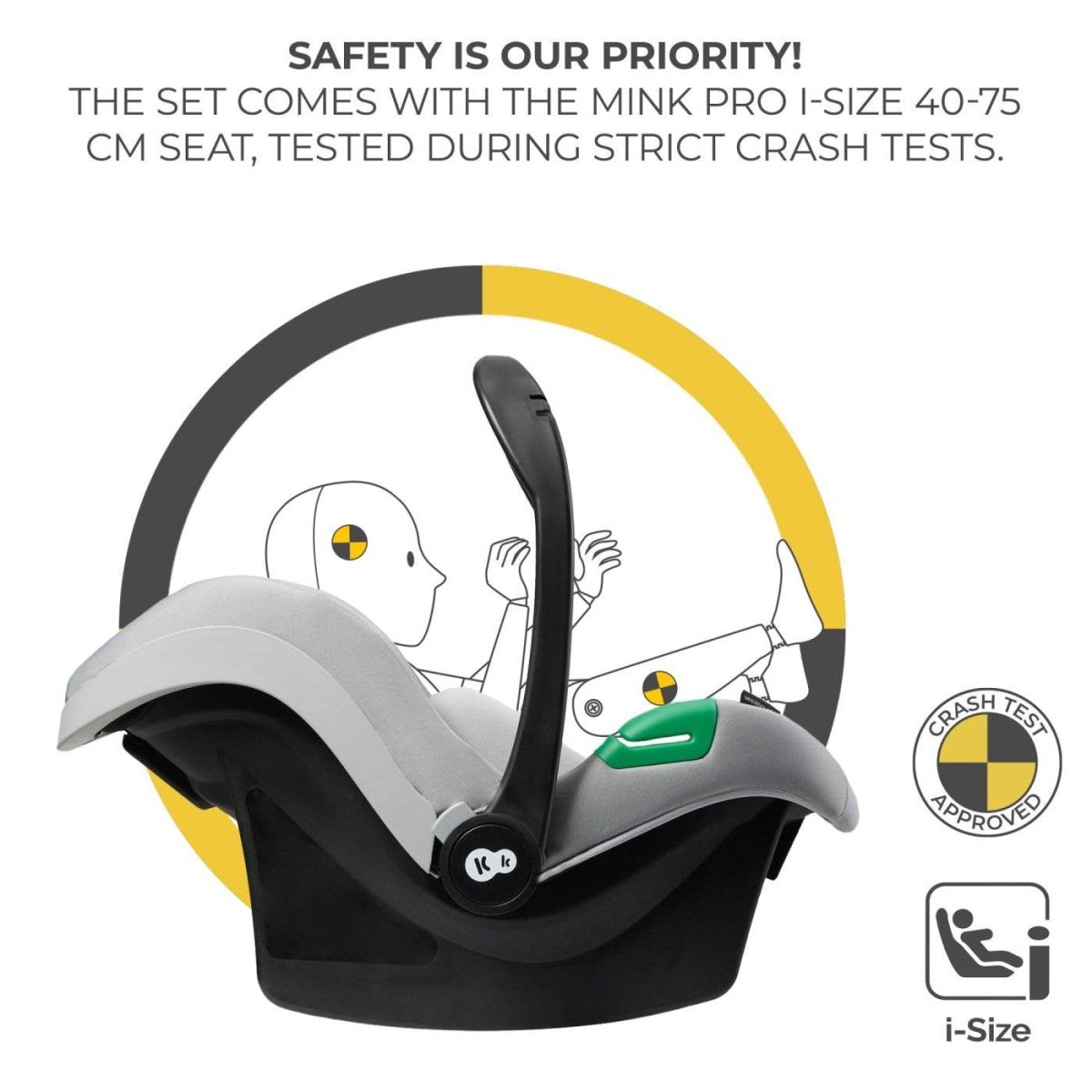 CARUCIOR KINDERKRAFT ESME, 3 IN 1, MOONLIGHT GREY Atelieru' lui Mesterica | Jucarii, haine si incaltaminte pentru copii