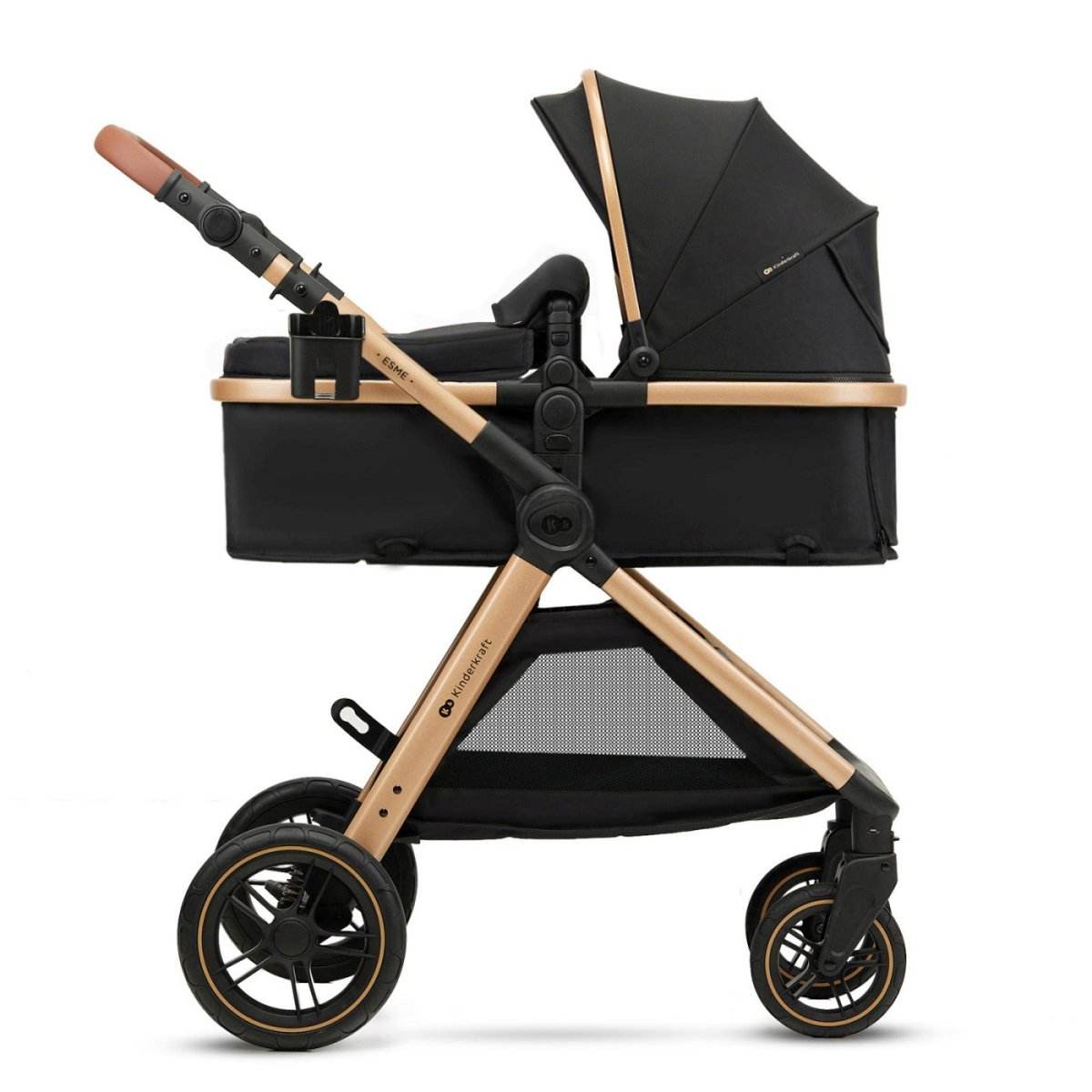 CARUCIOR KINDERKRAFT ESME, 3 IN 1, PURE BLACK - Atelieru' lui Mesterica