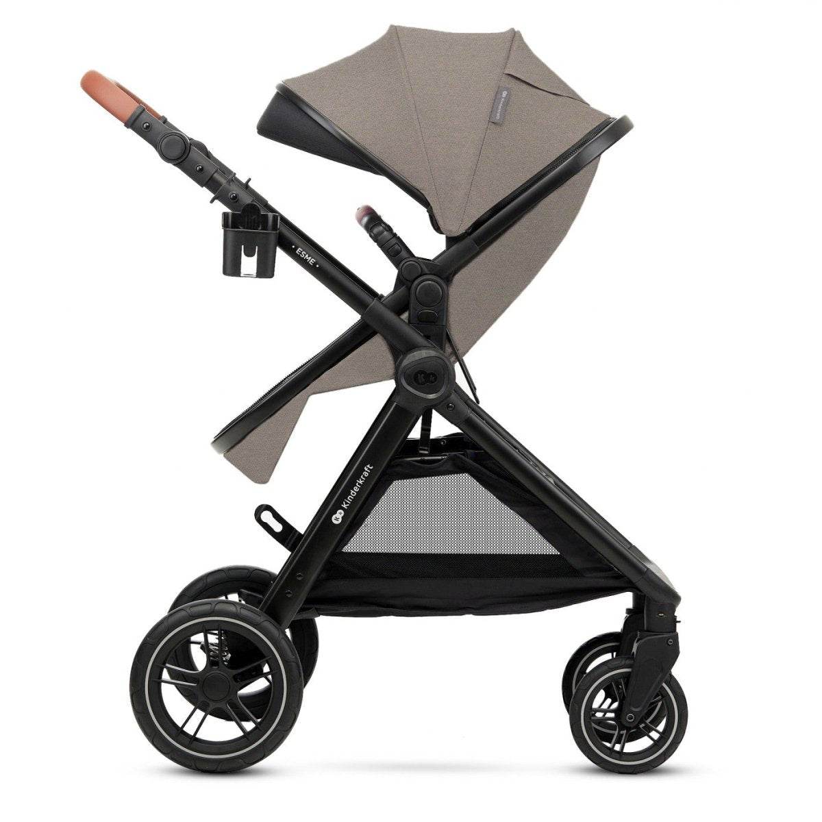 CARUCIOR KINDERKRAFT ESME, 3 IN 1, SAND BEIGE Atelieru' lui Mesterica | Jucarii, haine si incaltaminte pentru copii