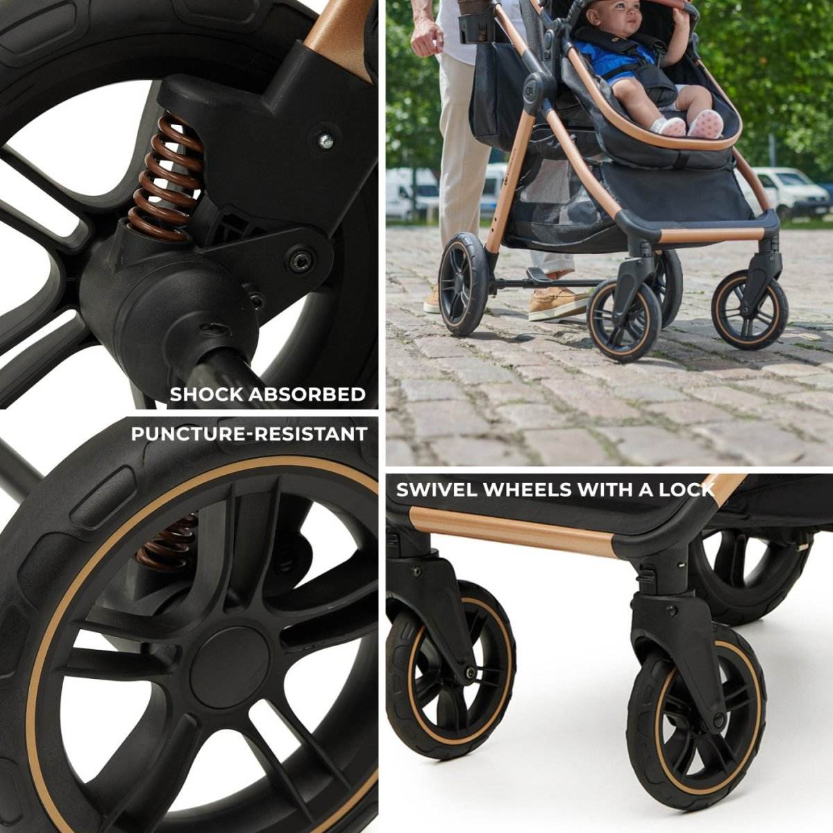 CARUCIOR KINDERKRAFT ESME, 3 IN 1, SAND BEIGE - Atelieru' lui Mesterica