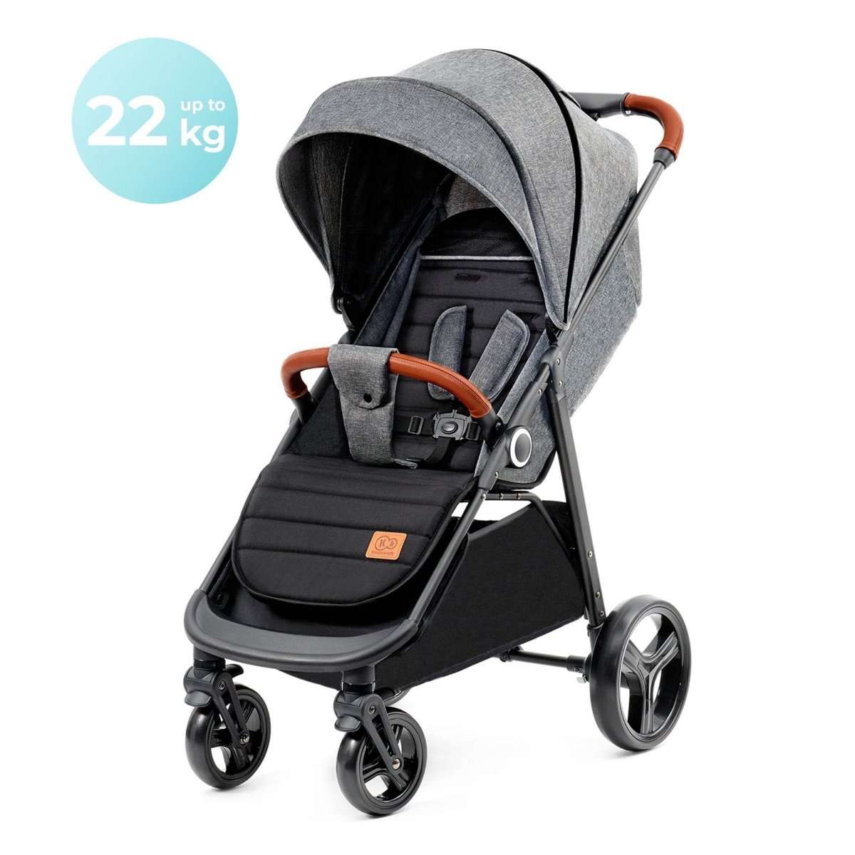 CARUCIOR SPORT KINDERKRAFT GRANDE PLUS, GREY Atelieru' lui Mesterica | Jucarii, haine si incaltaminte pentru copii