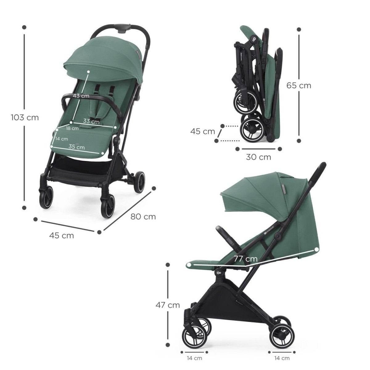 CARUCIOR SPORT KINDERKRAFT INDY2, SEA GREEN Atelieru' lui Mesterica | Jucarii, haine si incaltaminte pentru copii