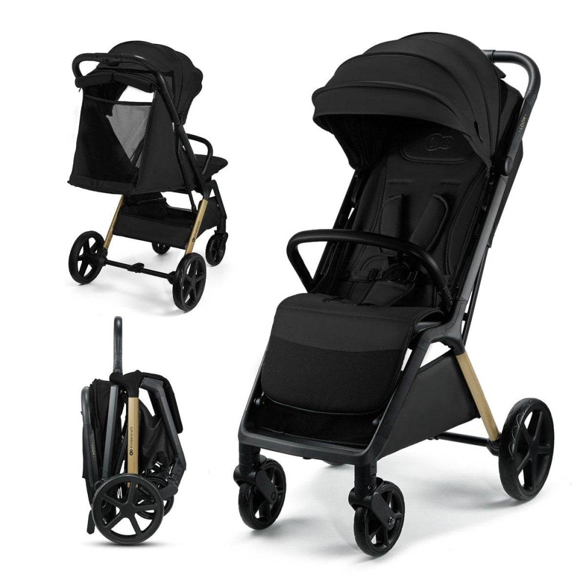 CARUCIOR SPORT KINDERKRAFT LOOM, 0-22 KG, INK BLACK - Atelieru' lui Mesterica