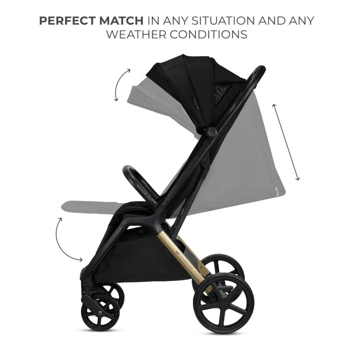 CARUCIOR SPORT KINDERKRAFT LOOM, 0-22 KG, INK BLACK - Atelieru' lui Mesterica