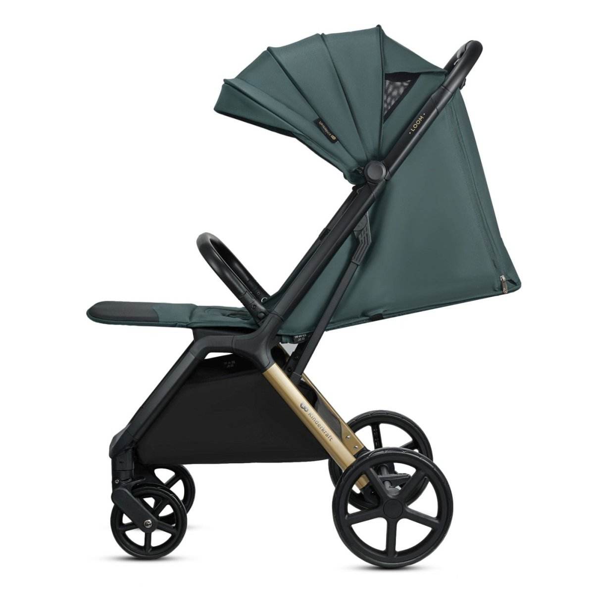 CARUCIOR SPORT KINDERKRAFT LOOM, 0-22 KG, JADE GREEN - Atelieru' lui Mesterica
