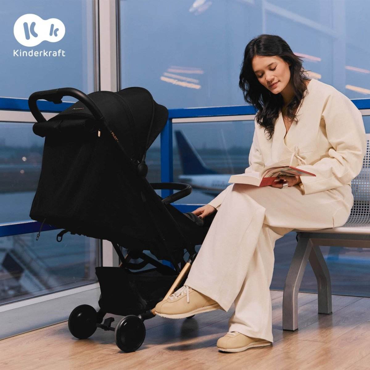 CARUCIOR SPORT KINDERKRAFT PILOT 2, 0-22 KG, MIDNIGHT BLACK - Atelieru' lui Mesterica