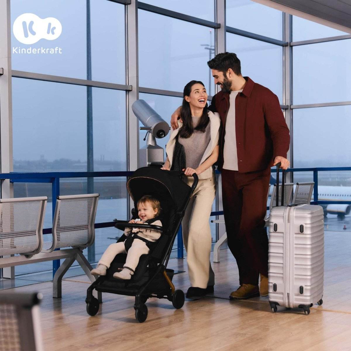CARUCIOR SPORT KINDERKRAFT PILOT 2, 0-22 KG, MIDNIGHT BLACK - Atelieru' lui Mesterica
