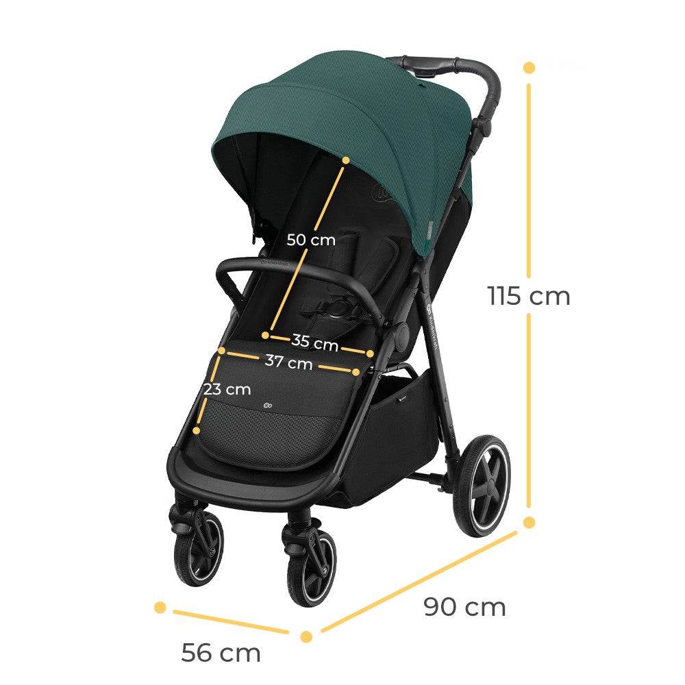 CARUCIOR SPORT KINDERKRAFT ROUTE, EMERALD GREEN Atelieru' lui Mesterica | Jucarii, haine si incaltaminte pentru copii