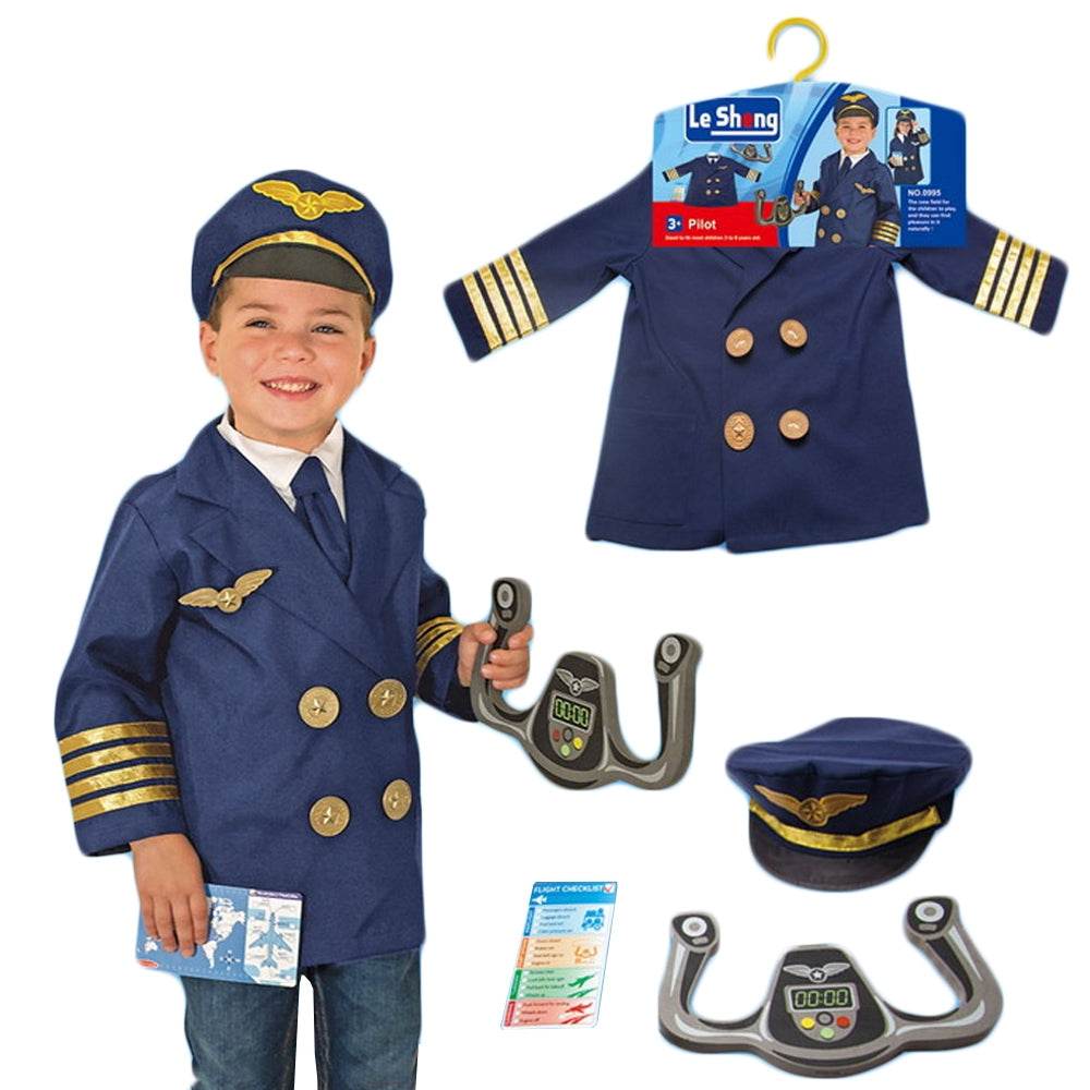 Costum Pilot, cu accesorii Atelieru' lui Mesterica | Jucarii, haine si incaltaminte pentru copii