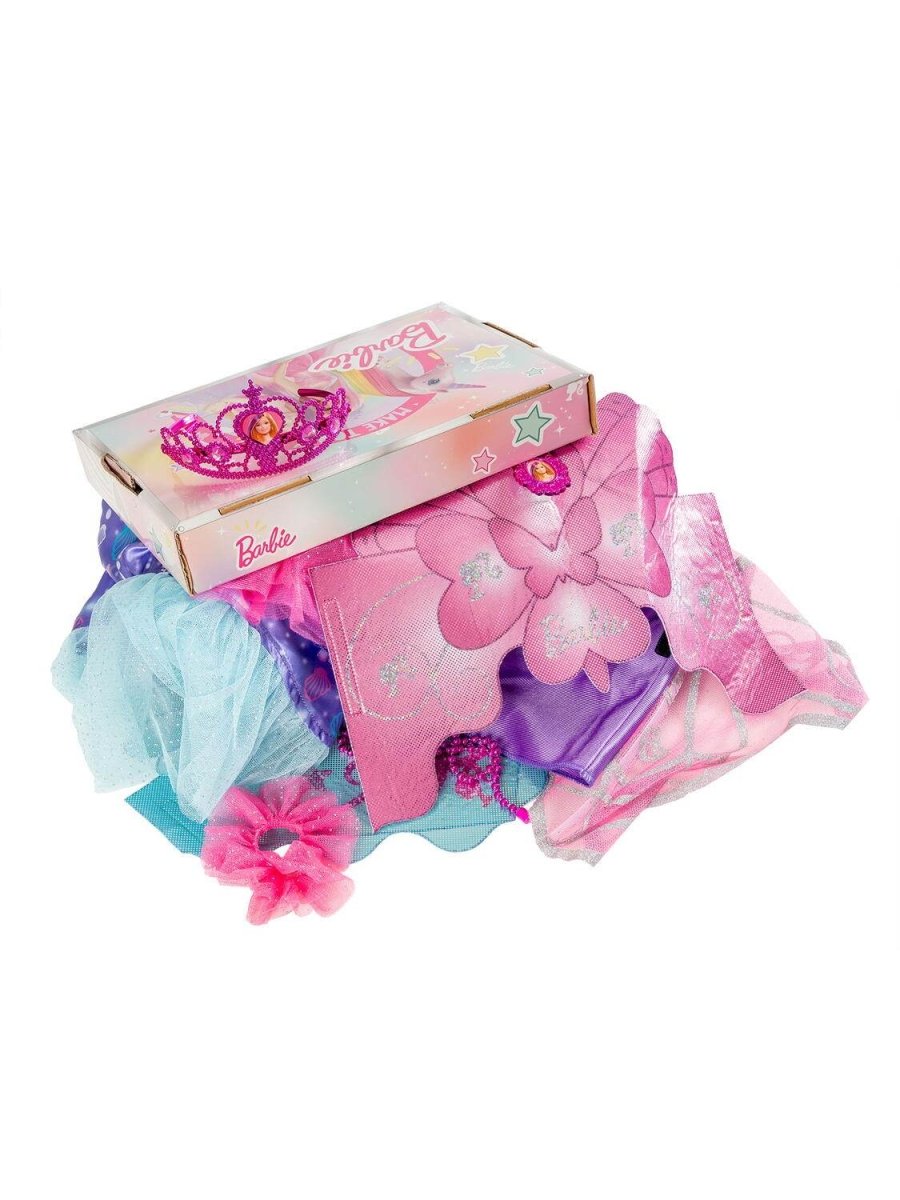 Cufar cu costumatii & accesorii Barbie Atelieru' lui Mesterica | Jucarii, haine si incaltaminte pentru copii