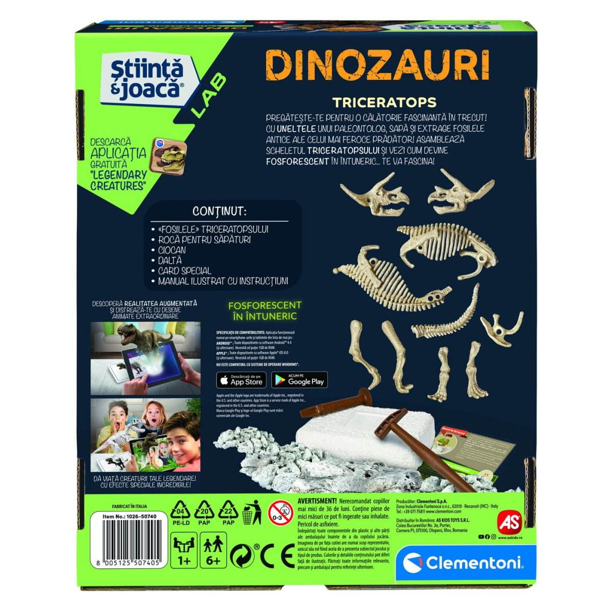 DESCOPERA DINOZAURUL TRICERATOPS - Atelieru' lui Mesterica