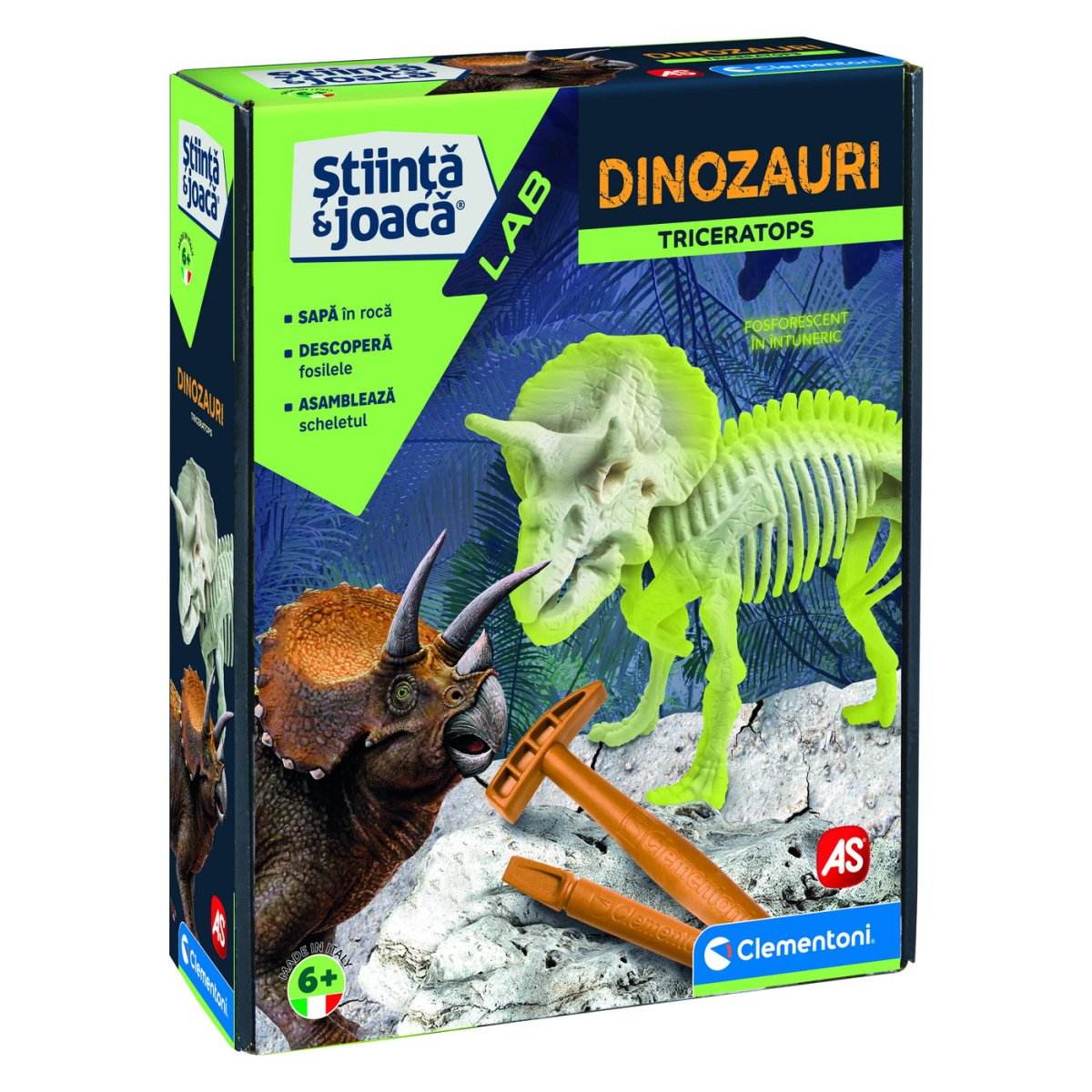 DESCOPERA DINOZAURUL TRICERATOPS - Atelieru' lui Mesterica