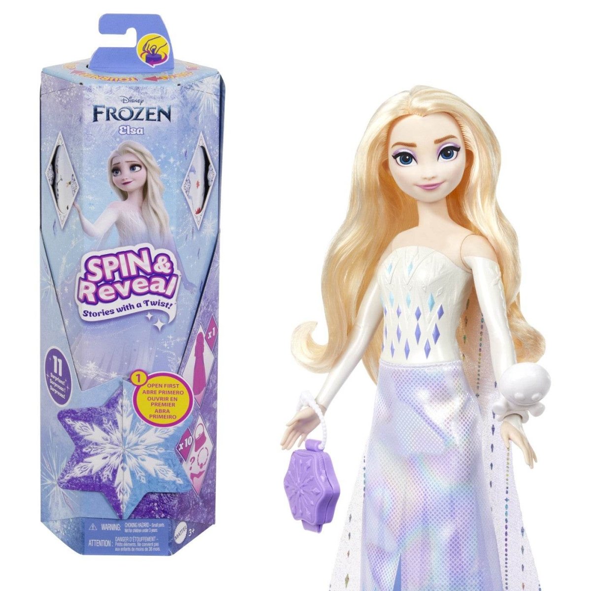 DISNEY FROZEN SPIN AND REVEAL PAPUSA ELSA Atelieru' lui Mesterica | Jucarii, haine si incaltaminte pentru copii
