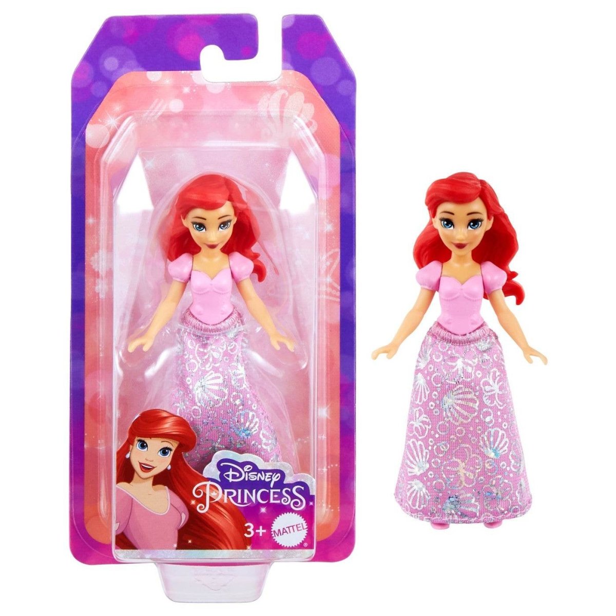 DISNEY PRINCESS MINI PAPUSA ARIEL 9CM - Atelieru' lui Mesterica