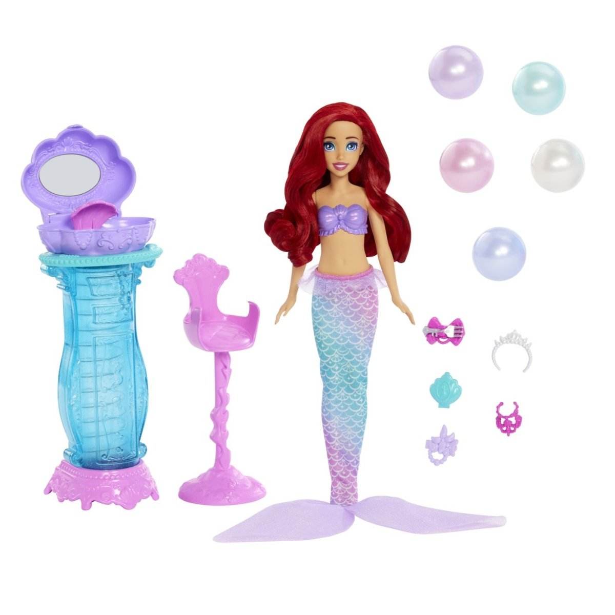 DISNEY PRINCESS PAPUSA ARIEL SI MASUTA DE MACHIAJ CU SURPRIZE - Atelieru' lui Mesterica