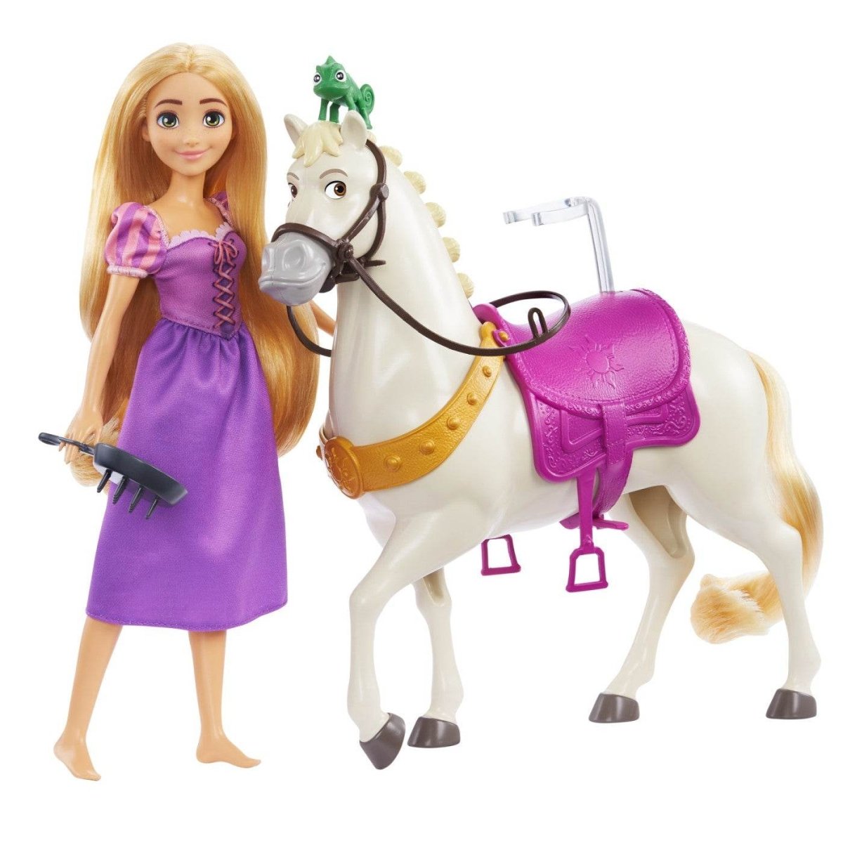 DISNEY PRINCESS SET PAPUSA RAPUNZEL SI CALUL MAXIMUS - Atelieru' lui Mesterica