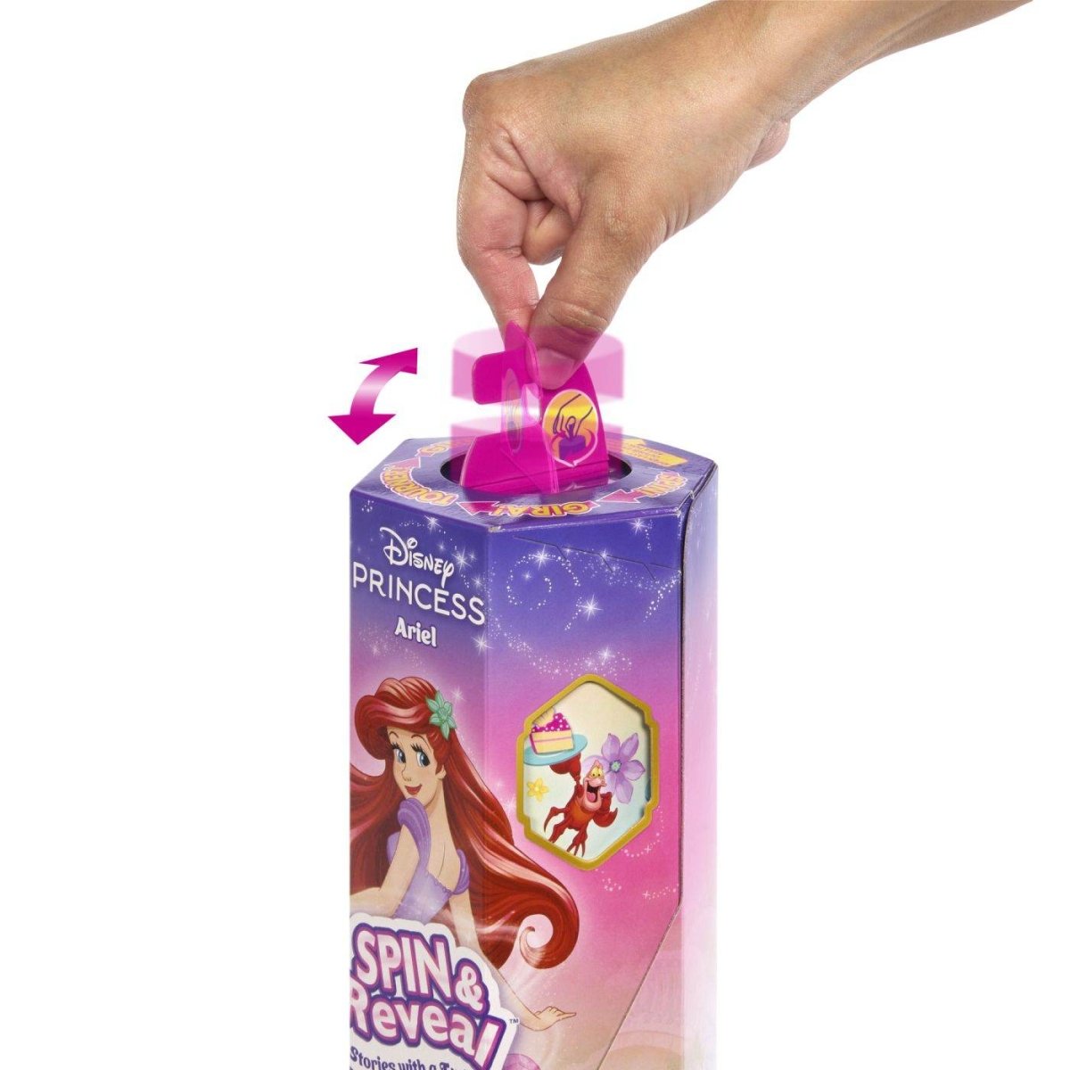 DISNEY PRINCESS SPIN AND REVEAL PAPUSA RAPUNZEL Atelieru' lui Mesterica | Jucarii, haine si incaltaminte pentru copii