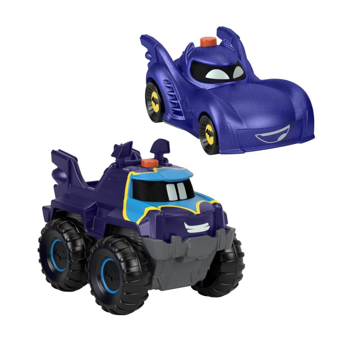 FISHER PRICE BATWHEELS SET 2 MASINUTE CU LUMINI SCARA 1:55 - Atelieru' lui Mesterica