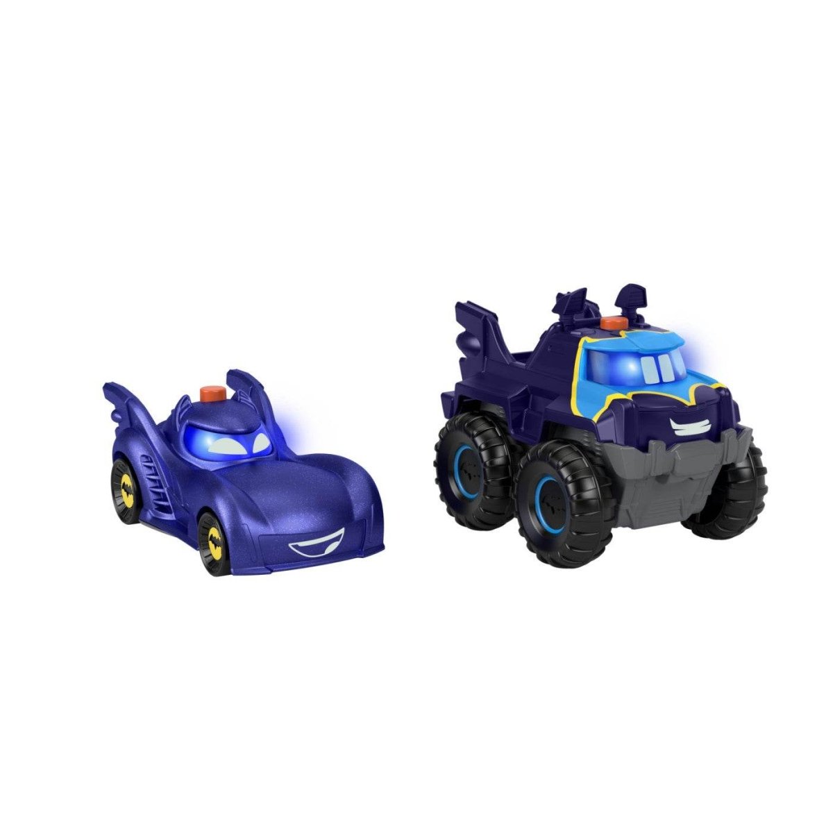 FISHER PRICE BATWHEELS SET 2 MASINUTE CU LUMINI SCARA 1:55 - Atelieru' lui Mesterica