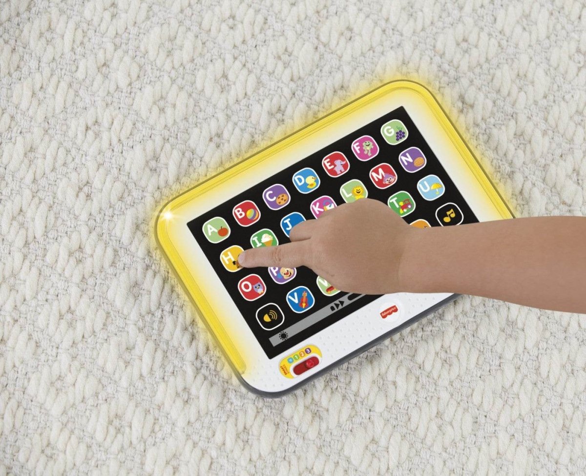 FISHER PRICE LAUGH LEARN TABLETA SMART CU 3 NIVELURI DE DEZVOLTARE LIMBA ROMANA - Atelieru' lui Mesterica