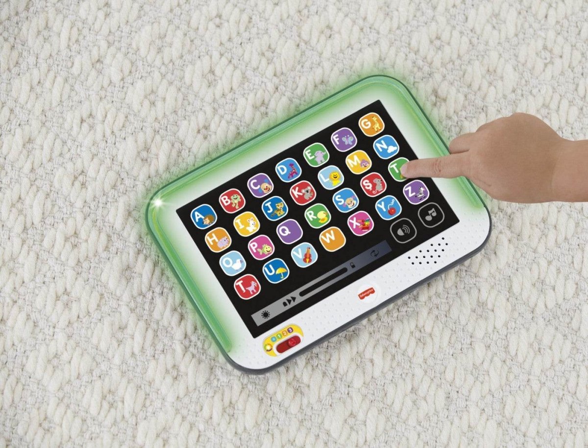 FISHER PRICE LAUGH LEARN TABLETA SMART CU 3 NIVELURI DE DEZVOLTARE LIMBA ROMANA Atelieru' lui Mesterica | Jucarii, haine si incaltaminte pentru copii