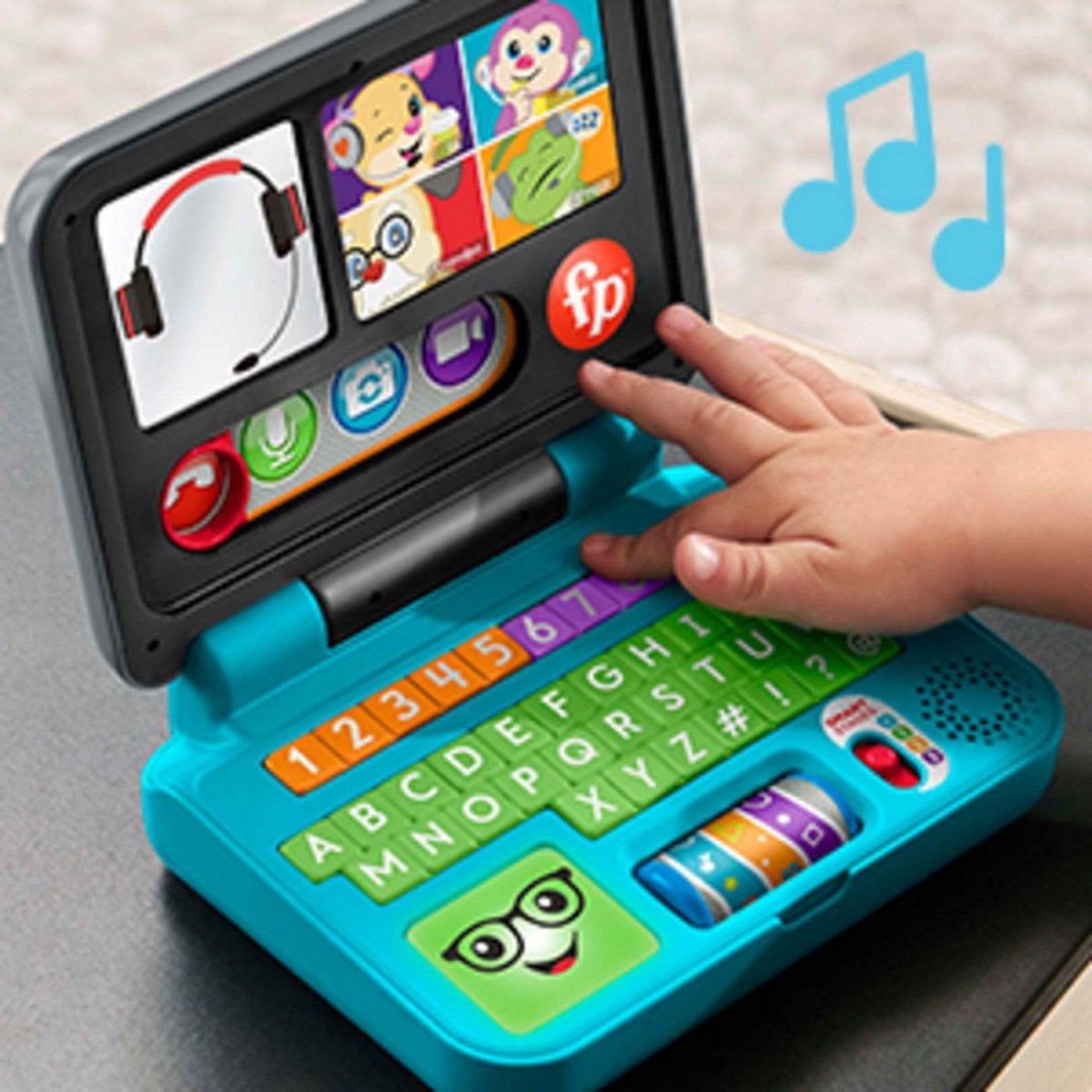 FISHER PRICE LAUGH&LEARN LAPTOP INTERACTIV IN LIMBA ROMANA - Atelieru' lui Mesterica