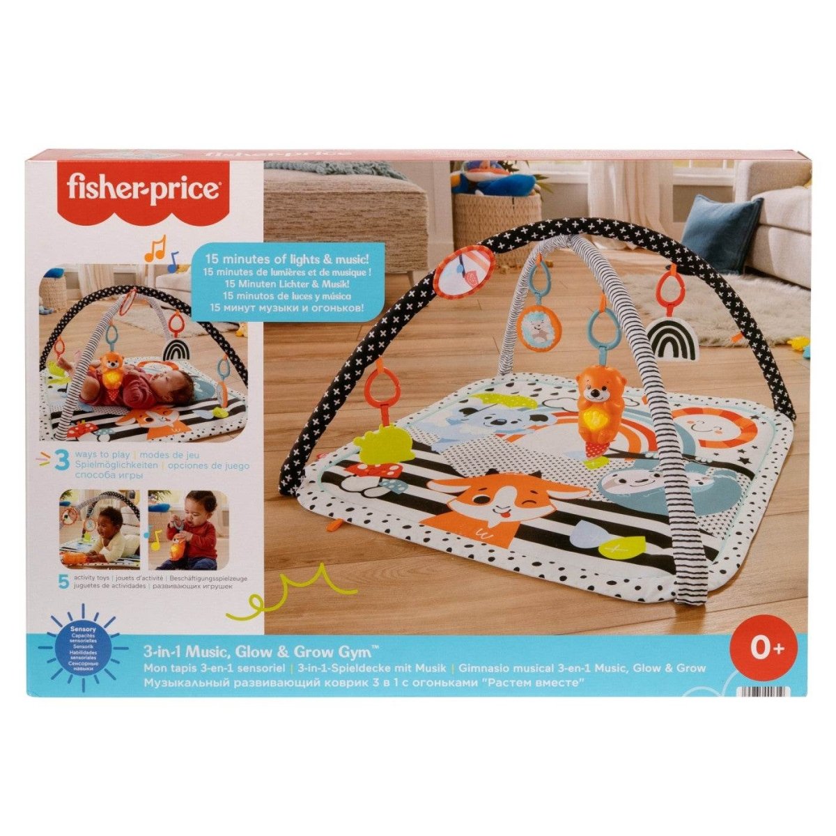 FISHER PRICE SALTEA MUZICALA 3 IN 1 CU CENTRU DE ACTIVITATI - Atelieru' lui Mesterica