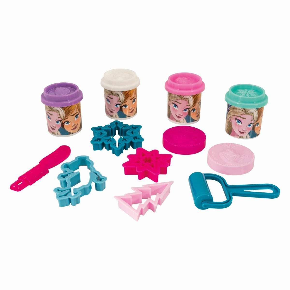 GALETUSA CU 4 BORCANASE DE PLASTILINA SI ACCESORII FROZEN - Atelieru' lui Mesterica