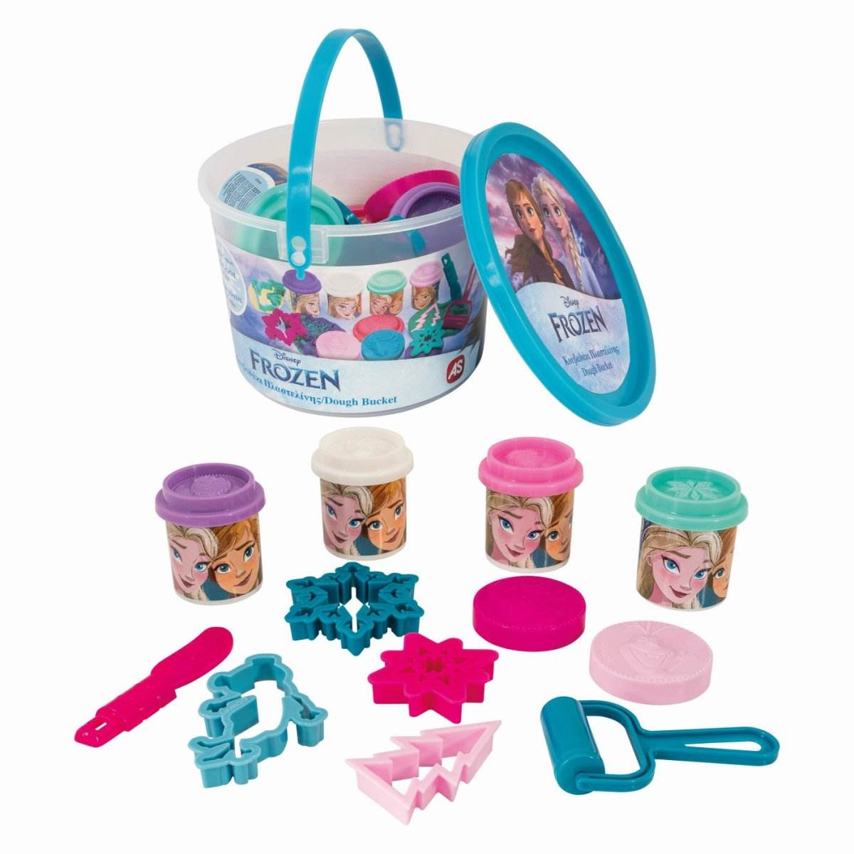 GALETUSA CU 4 BORCANASE DE PLASTILINA SI ACCESORII FROZEN - Atelieru' lui Mesterica