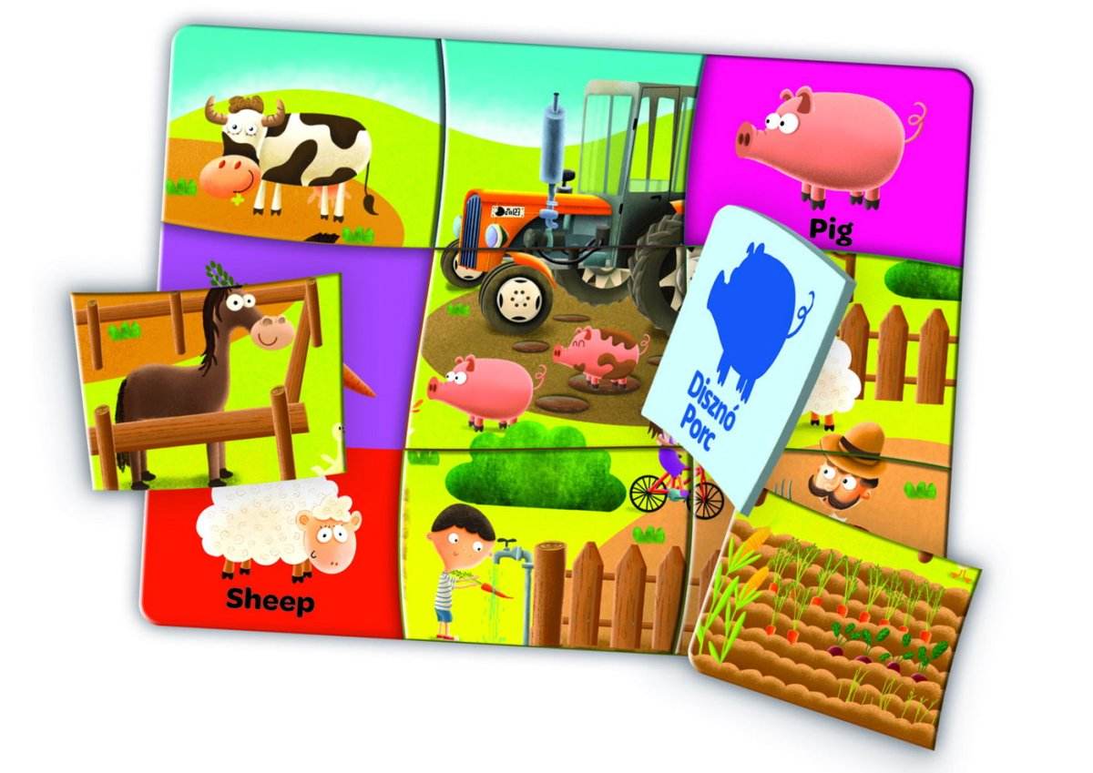 JOC EDUCATIV EDUPUZZLE ENGLEZA PENTRU PRESCOLARI - Atelieru' lui Mesterica