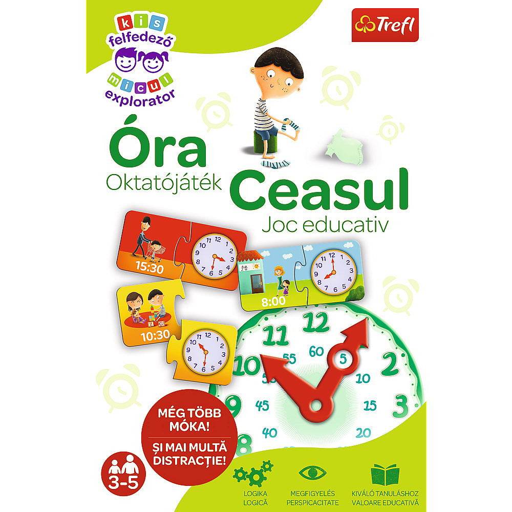 JOC EDUCATIV INVATA CEASUL MICULUI EXPLORATOR Atelieru' lui Mesterica | Jucarii, haine si incaltaminte pentru copii