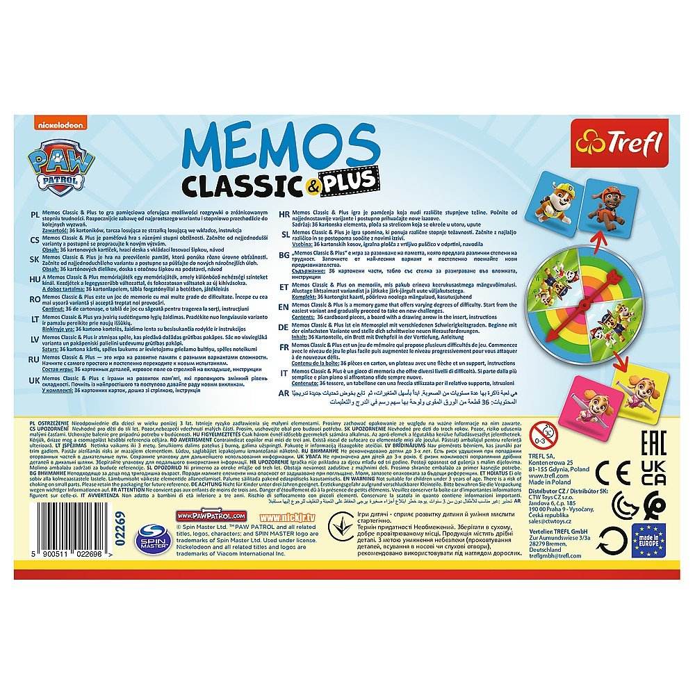JOC MEMOS CLASSIC PLUS PATRULA CATELUSILOR - Atelieru' lui Mesterica