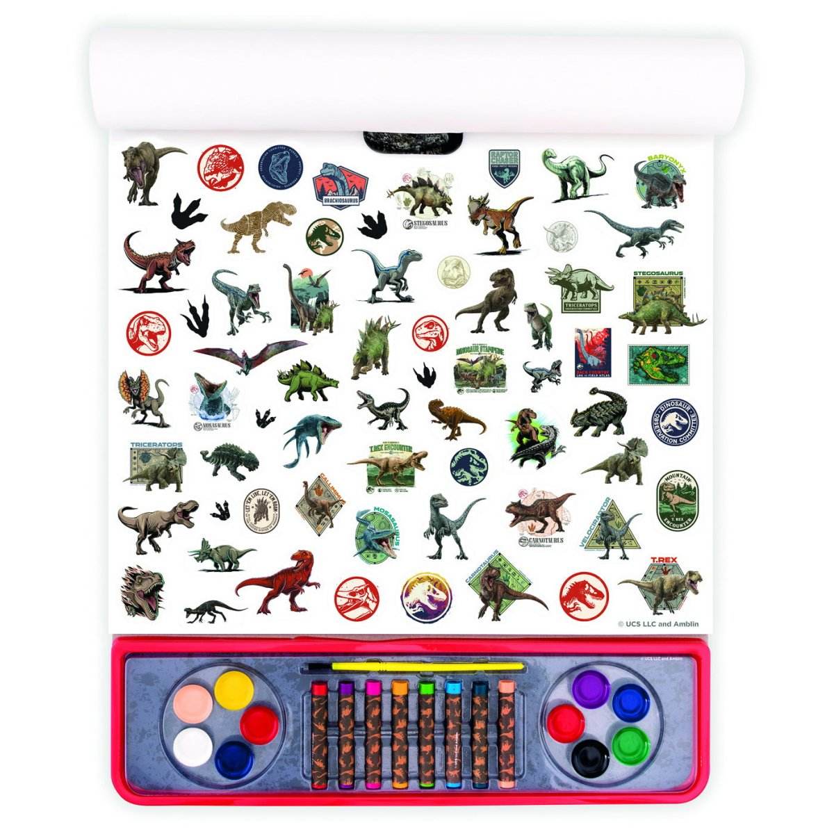 JURASSIC WORLD SET PENTRU DESEN GIGA BLOCK 4 IN 1 - Atelieru' lui Mesterica