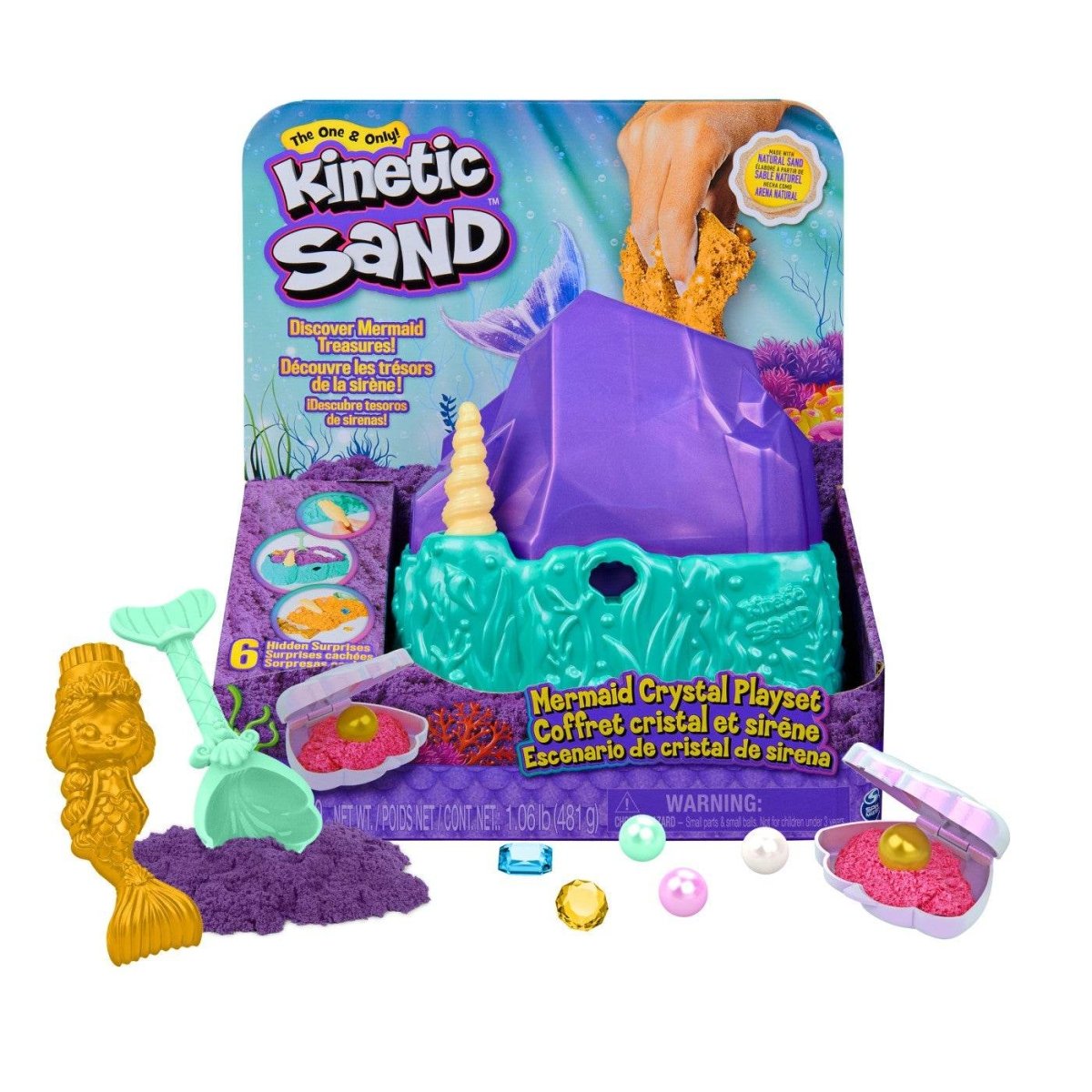 KINETIC SAND SET MERMAID CRYSTAL - Atelieru' lui Mesterica