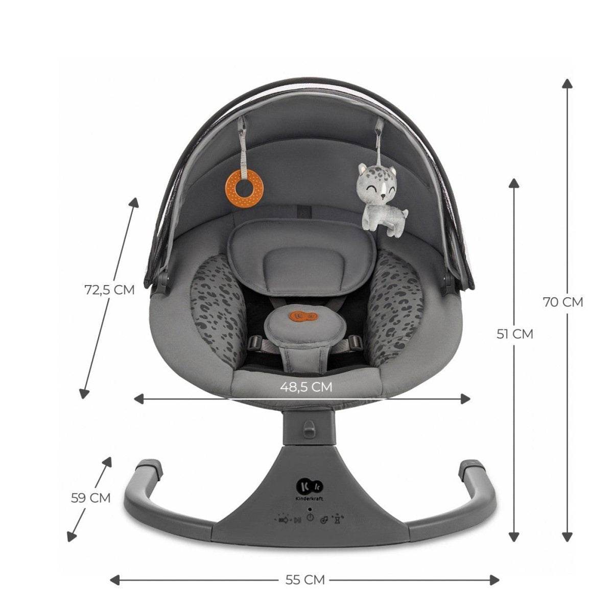 LEAGAN ELECTRIC KINDERKRAFT LUMI 2, DARK GREY Atelieru' lui Mesterica | Jucarii, haine si incaltaminte pentru copii