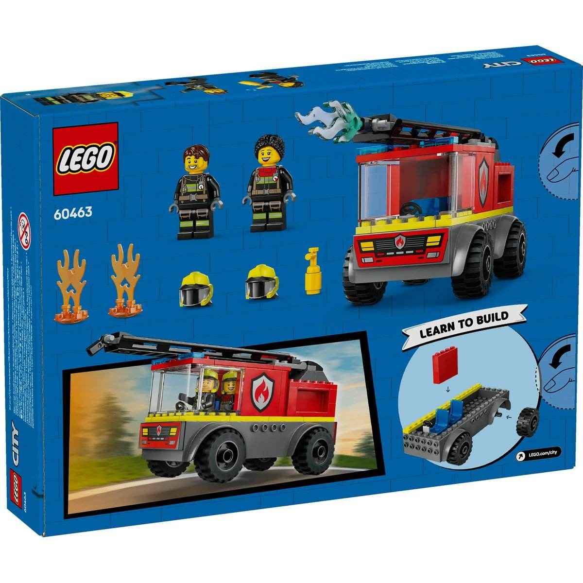 LEGO CITY CAMION DE POMPIERI CU SCARA 60463 - Atelieru' lui Mesterica