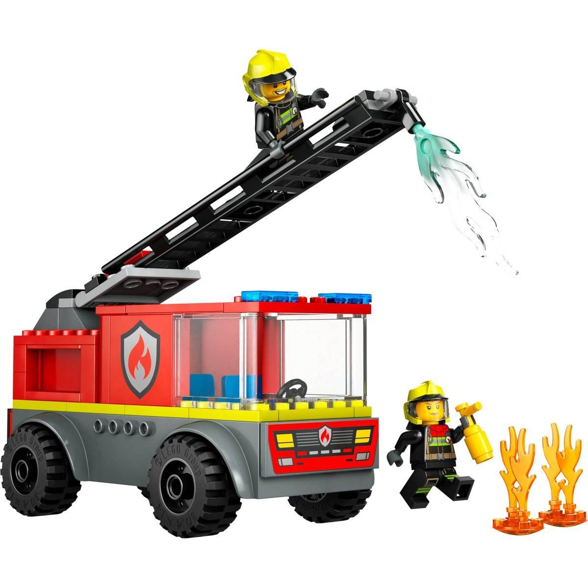 LEGO CITY CAMION DE POMPIERI CU SCARA 60463 - Atelieru' lui Mesterica