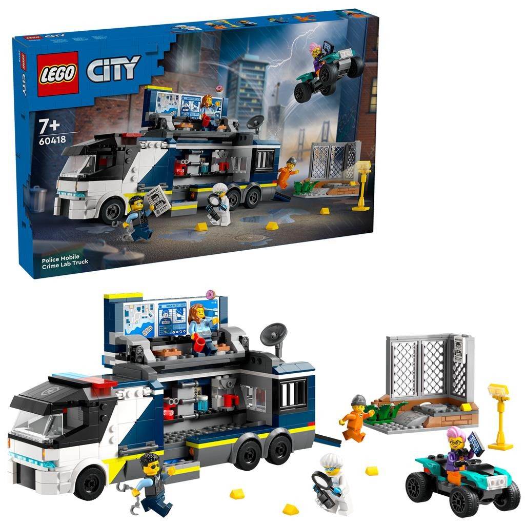 LEGO CITY LABORATOR MOBIL DE CRIMINALISTICA 60418 Atelieru' lui Mesterica | Jucarii, haine si incaltaminte pentru copii