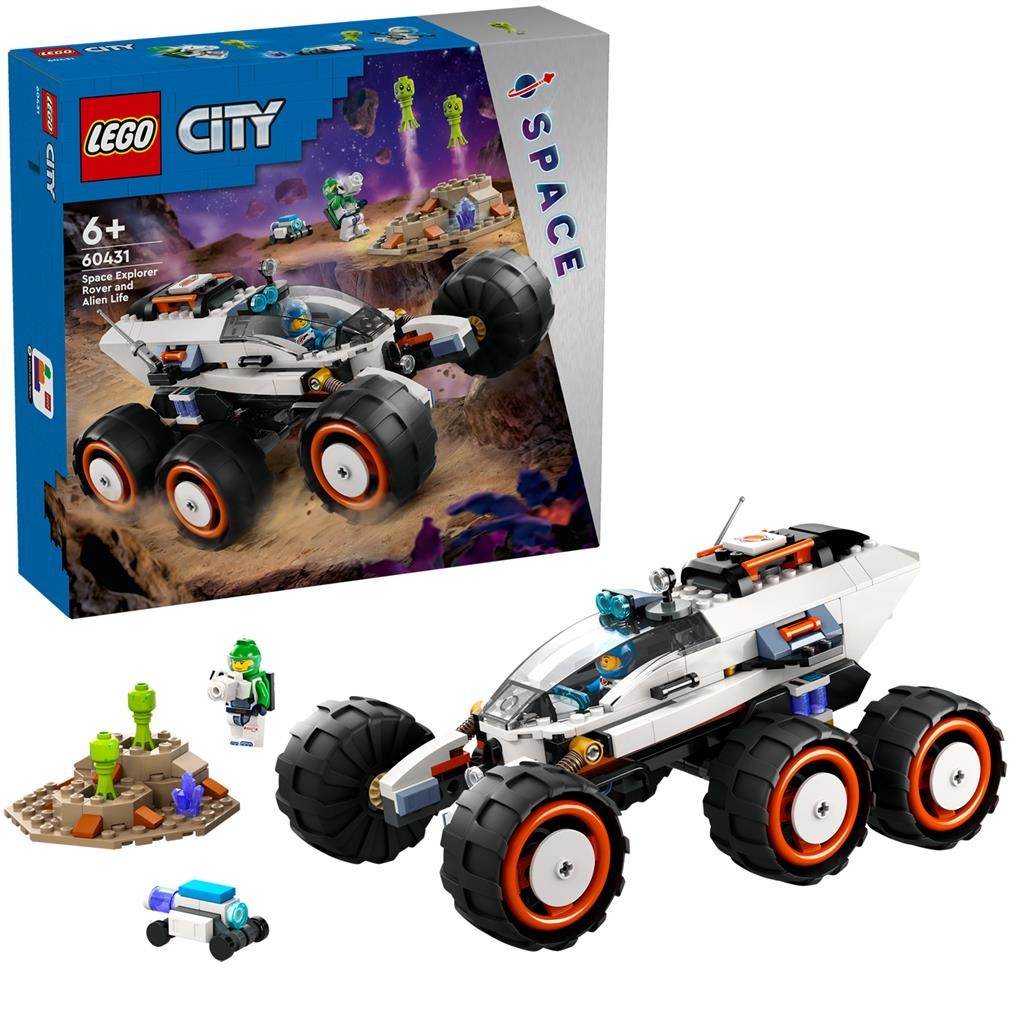 LEGO CITY ROVER DE EXPLORARE SPATIALA SI VIATA EXTRATERESTRA 60431 Atelieru' lui Mesterica | Jucarii, haine si incaltaminte pentru copii