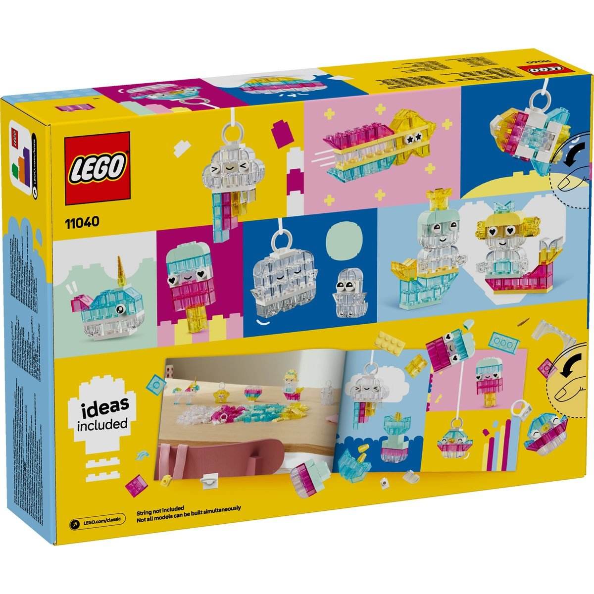 LEGO CLASSIC CUTIE TRANSPARENTA MAGICA 11040 - Atelieru' lui Mesterica