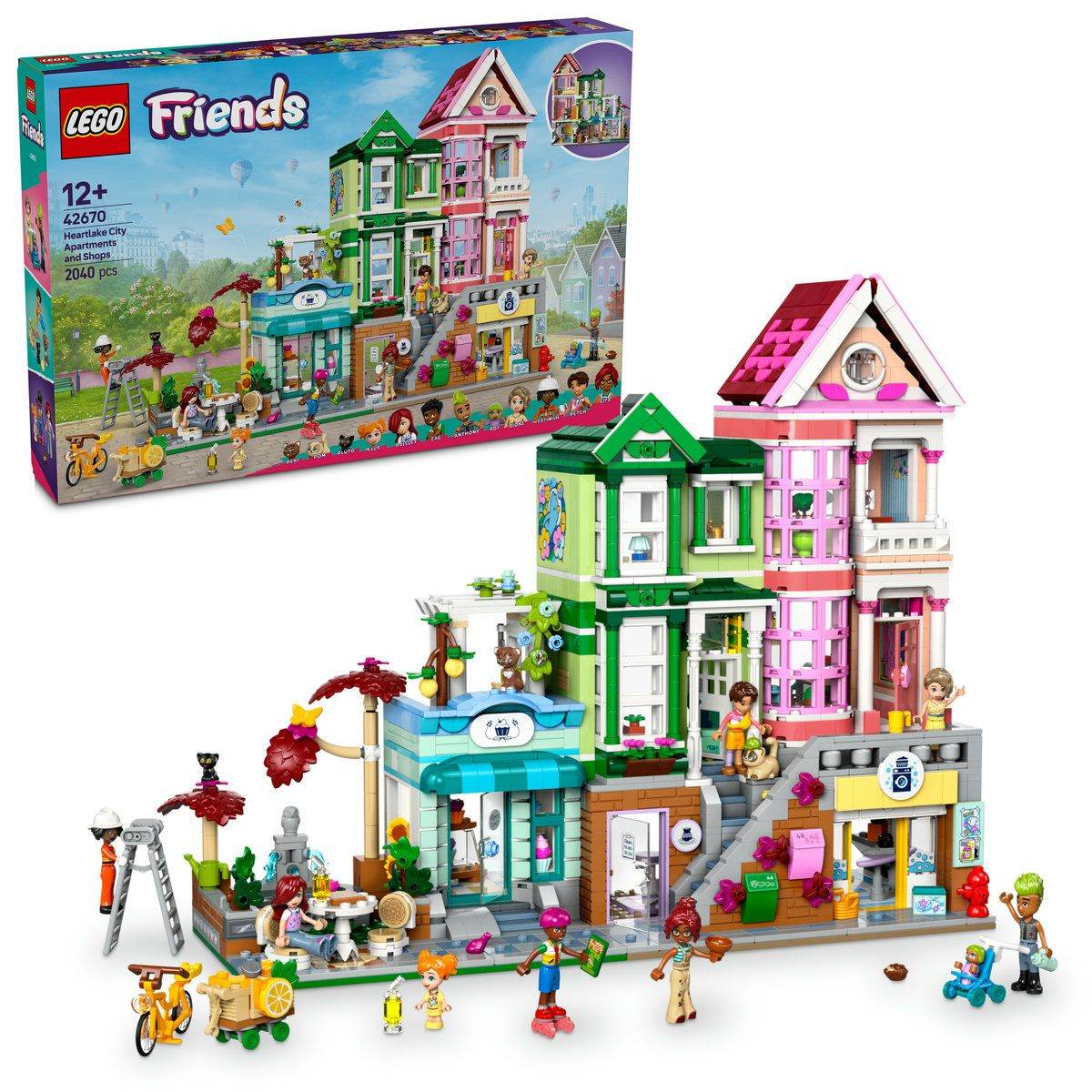 LEGO FRIENDS APARTAMENTE SI MAGAZINE ÎN ORASUL HEARTLAKE 42670 - Atelieru' lui Mesterica