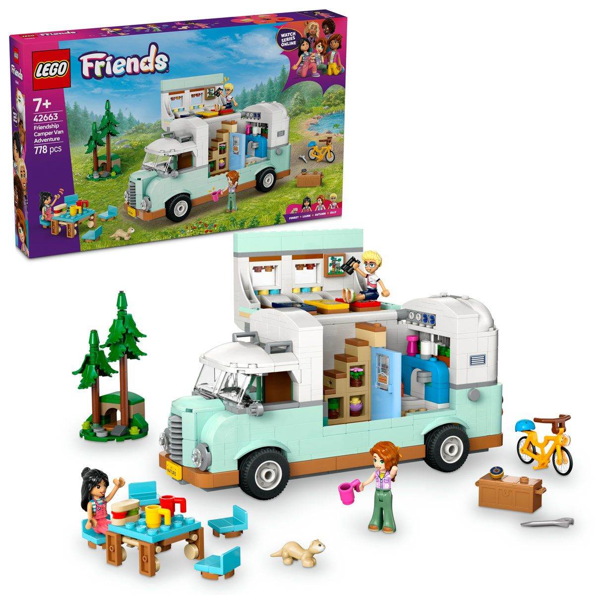 LEGO FRIENDS AVENTURA ÎN RULOTA CU PRIETENII 42663 Atelieru' lui Mesterica | Jucarii, haine si incaltaminte pentru copii